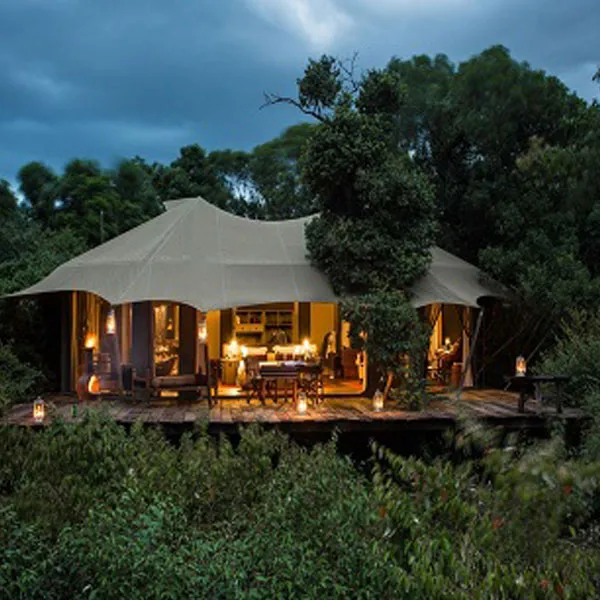 fancy cabin in the woods
